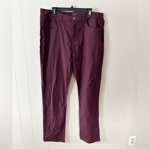 Travis Mathew maroon trifecta pants golf performance size 40x34 new